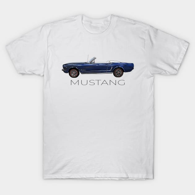 Ford 64 Mustang Convertible T-Shirt by russodesign